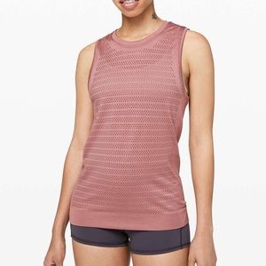 Lululemon Breeze By Muscle Tank Briar Rose